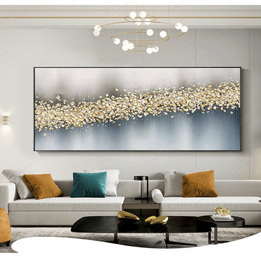 Abstract Foil Artwork Modern Decor Oil Painting On Canvas Lanscaple Pure Hand-painted Pictures Unframed