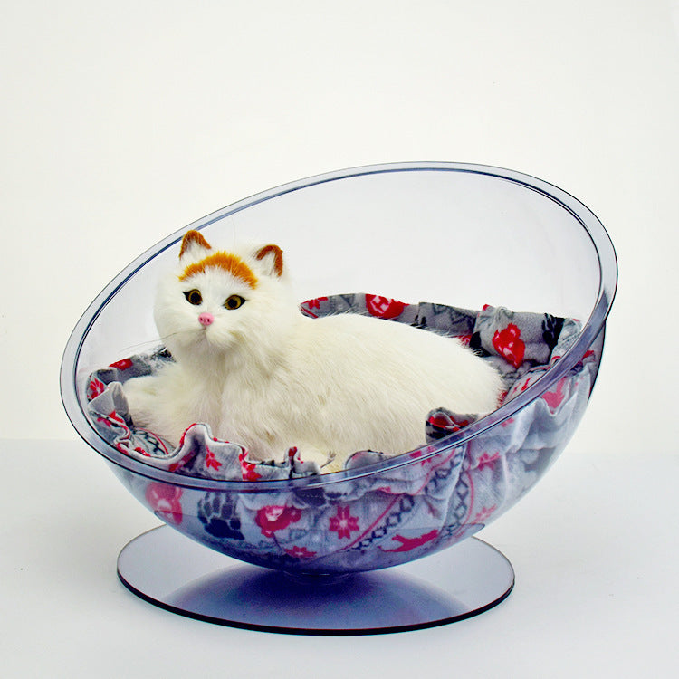 Acrylic Dome Cover Cat Climbing Frame Transparent Pet Nest