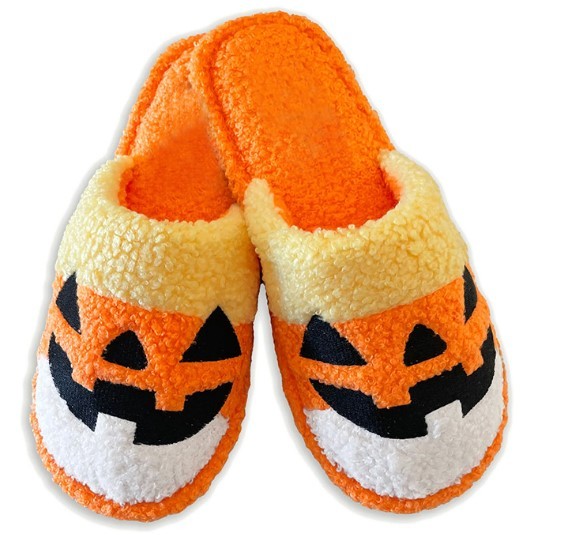 Candy Corn Jack O Lantern Slippers Halloween Corn Jack-o&